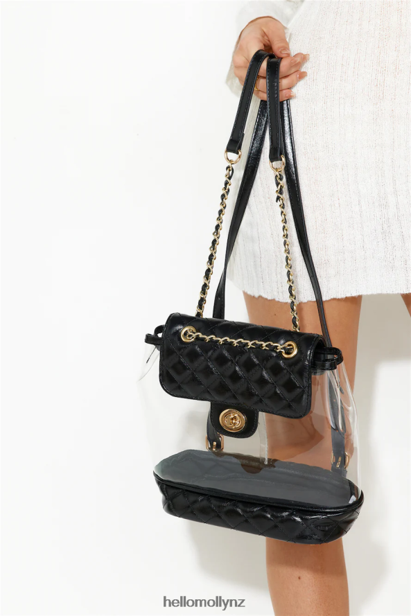 Hello Molly BILLINI Cassie Backpack Black Clear PBN88610123 Accessories
