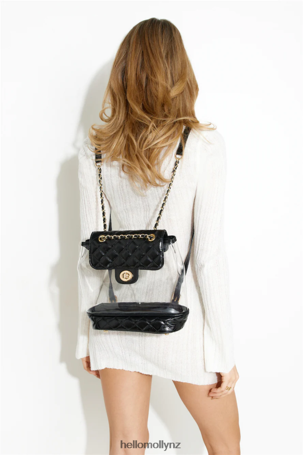 Hello Molly BILLINI Cassie Backpack Black Clear PBN88610123 Accessories