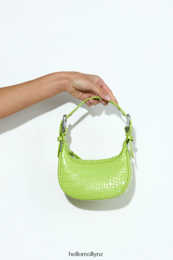 Hello Molly BILLINI Iggy Shoulder Bag Matcha Patent Croc PBN88610153 Accessories
