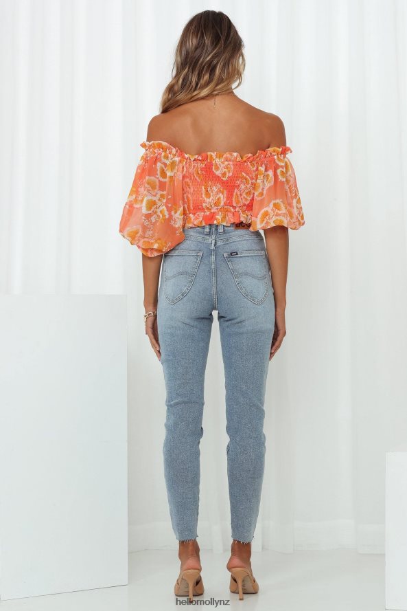 Hello Molly LEE Hourglass High Licks Crop Jeans Glory Blue PBN8869784 Clothing