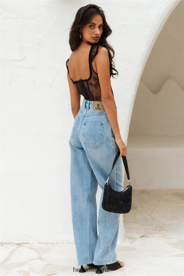 Hello Molly WRANGLER Bella Baggy Relaxed Jean Navigate PBN8869765 Clothing
