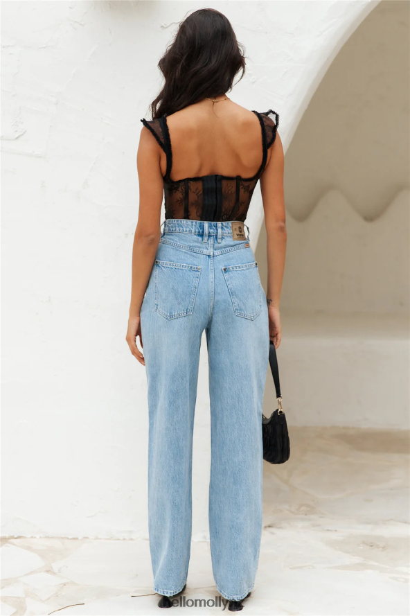 Hello Molly WRANGLER Bella Baggy Relaxed Jean Navigate PBN8869765 Clothing