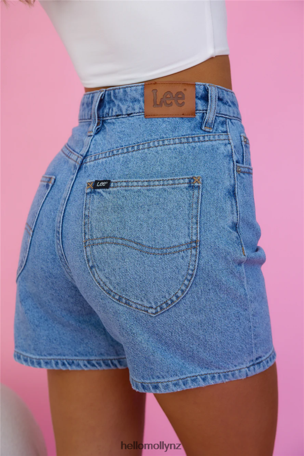 Hello Molly Lee High Moms Short BLUE PLANET PBN8869686 Clothing