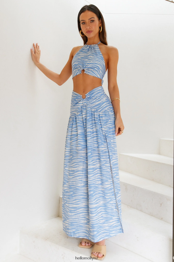 Hello Molly Boldest Move Maxi Skirt Blue PBN8869263 Clothing