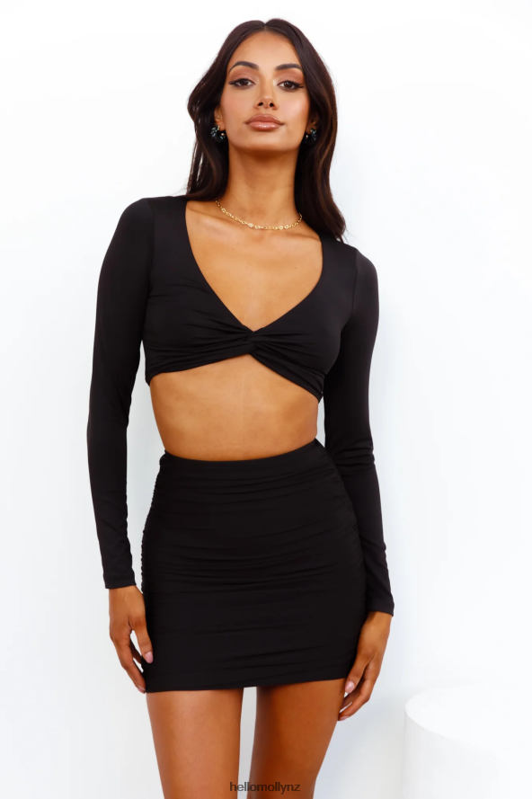 Hello Molly Cookies And Cream Skirt Black PBN8869197 Clothing