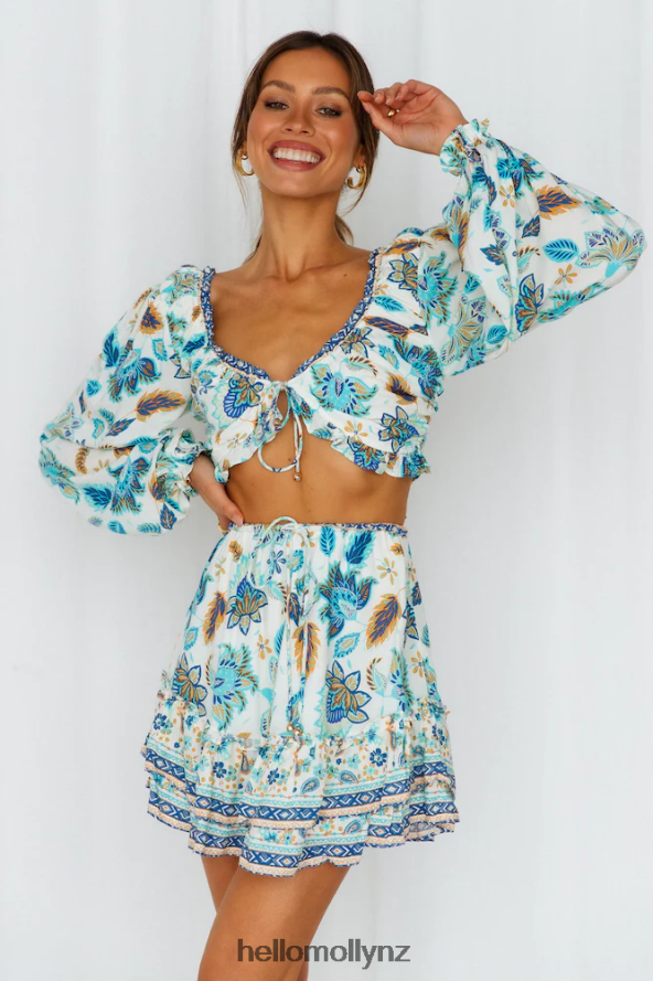 Hello Molly DOING THE MOST SKIRT BLUE PBN8869315 Clothing