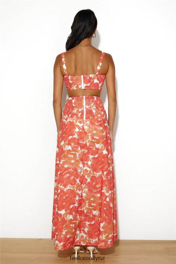 Hello Molly Dancing Under The Glow Maxi Skirt Orange PBN8869639 Clothing