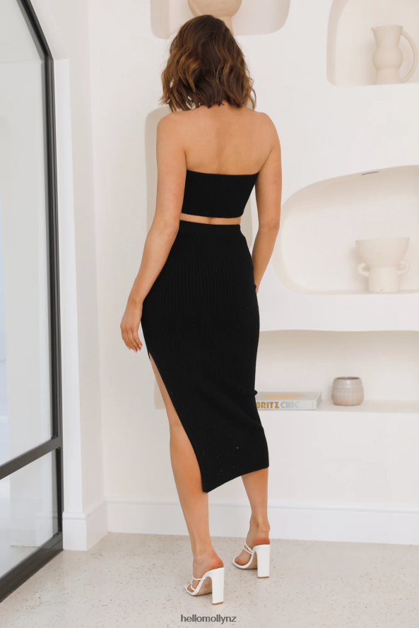 Hello Molly Fresh Air Maxi Skirt Black PBN8869207 Clothing