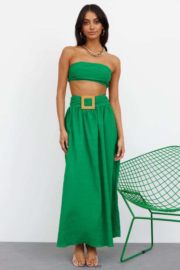 Hello Molly Iconic Revival Maxi Skirt Green PBN8869267 Clothing