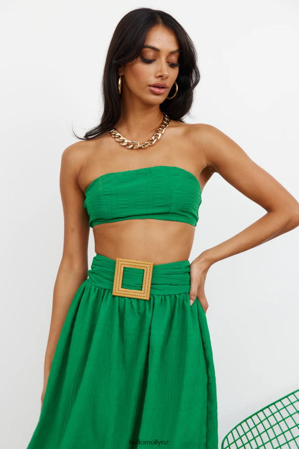 Hello Molly Iconic Revival Maxi Skirt Green PBN8869267 Clothing