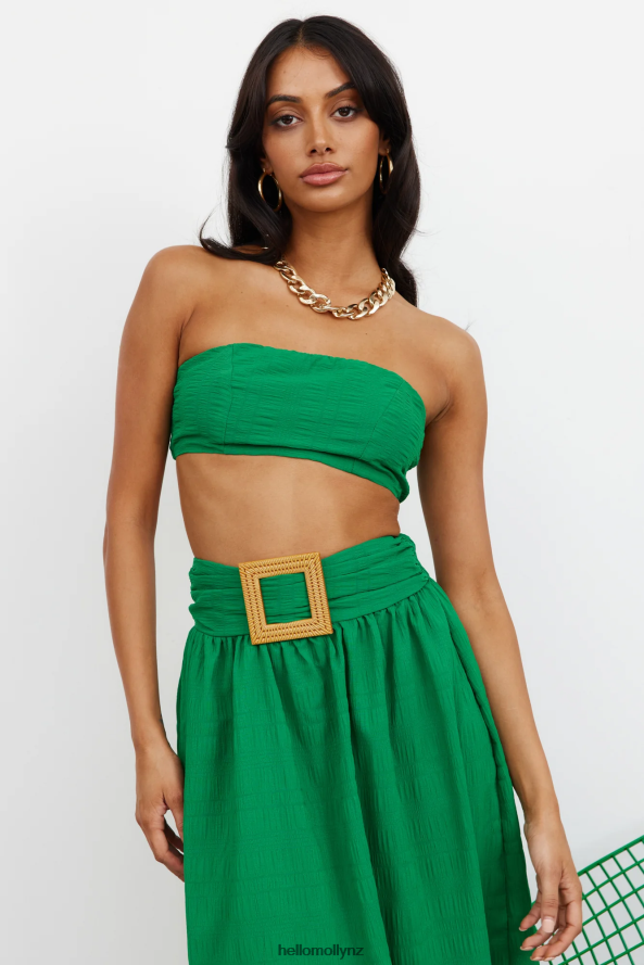 Hello Molly Iconic Revival Maxi Skirt Green PBN8869267 Clothing