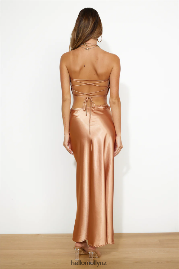 Hello Molly Keep Living Large Maxi Skirt Bronze PBN8869148 Clothing