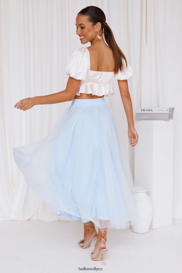 Hello Molly Keeping It Smart Midi Skirt Blue PBN8869558 Clothing