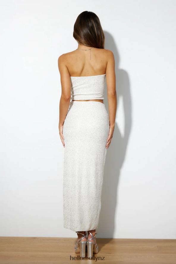 Hello Molly Magic Love Midi Skirt Beige PBN8869579 Clothing