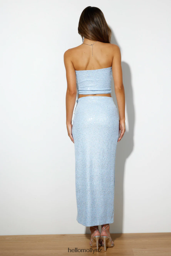Hello Molly Magic Love Midi Skirt Blue PBN8869564 Clothing
