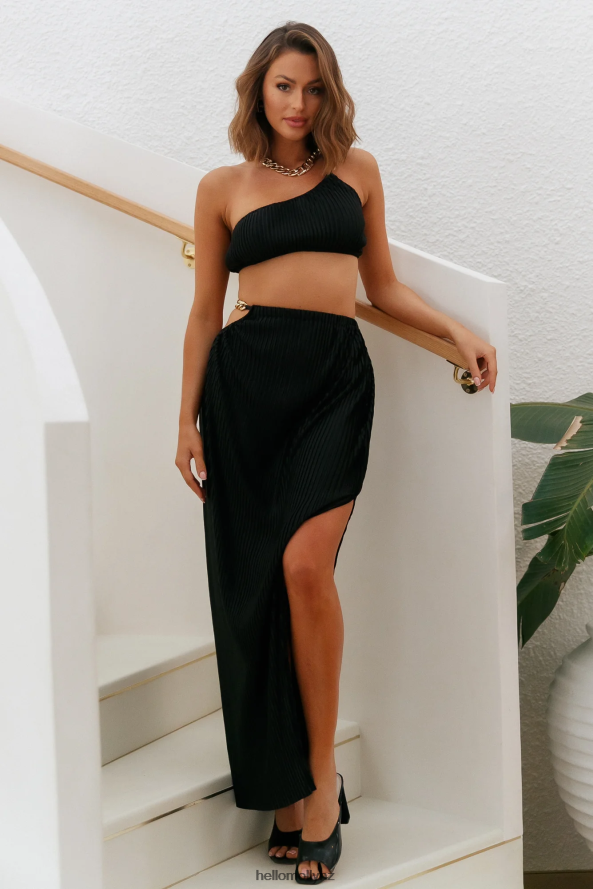 Hello Molly Make Me Feel Maxi Skirt Black PBN8869236 Clothing