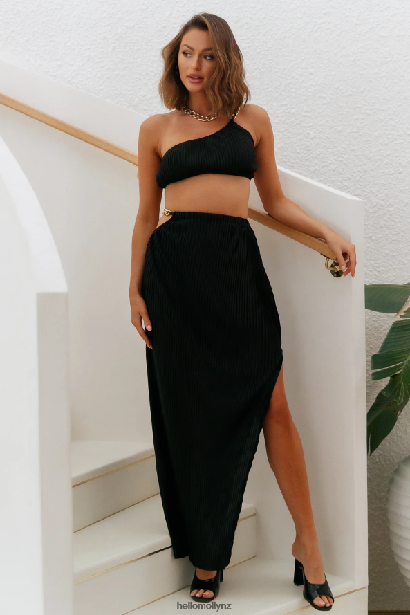 Hello Molly Make Me Feel Maxi Skirt Black PBN8869236 Clothing