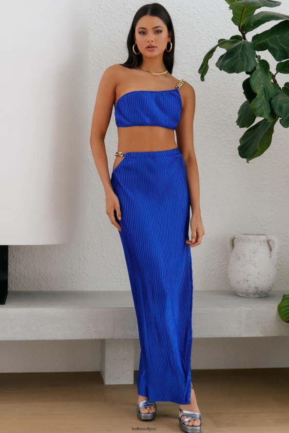 Hello Molly Make Me Feel Maxi Skirt Blue PBN8869181 Clothing