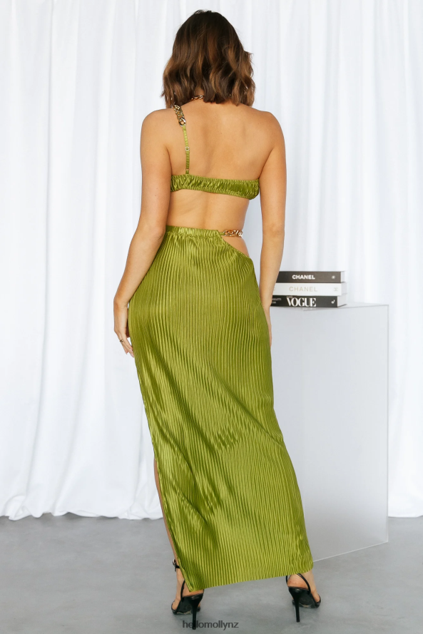 Hello Molly Make Me Feel Maxi Skirt Green PBN8869225 Clothing