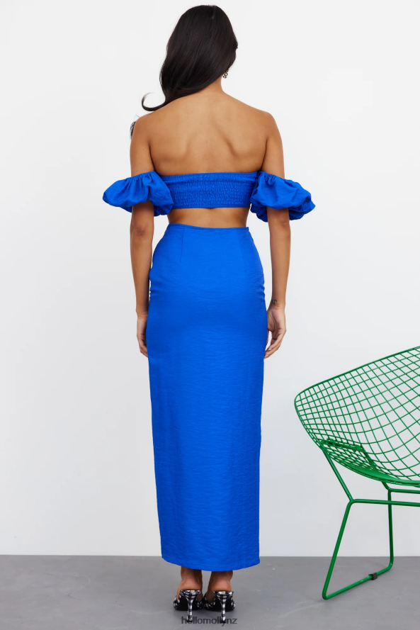 Hello Molly My Love Dive Maxi Skirt Blue PBN8869657 Clothing