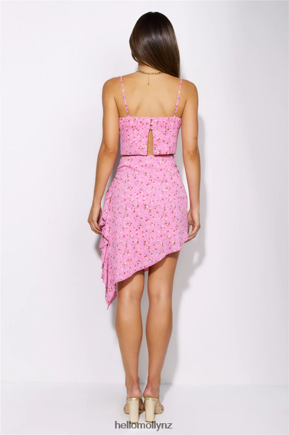 Hello Molly Prettiest Blooms Mini Skirt Pink PBN8869405 Clothing
