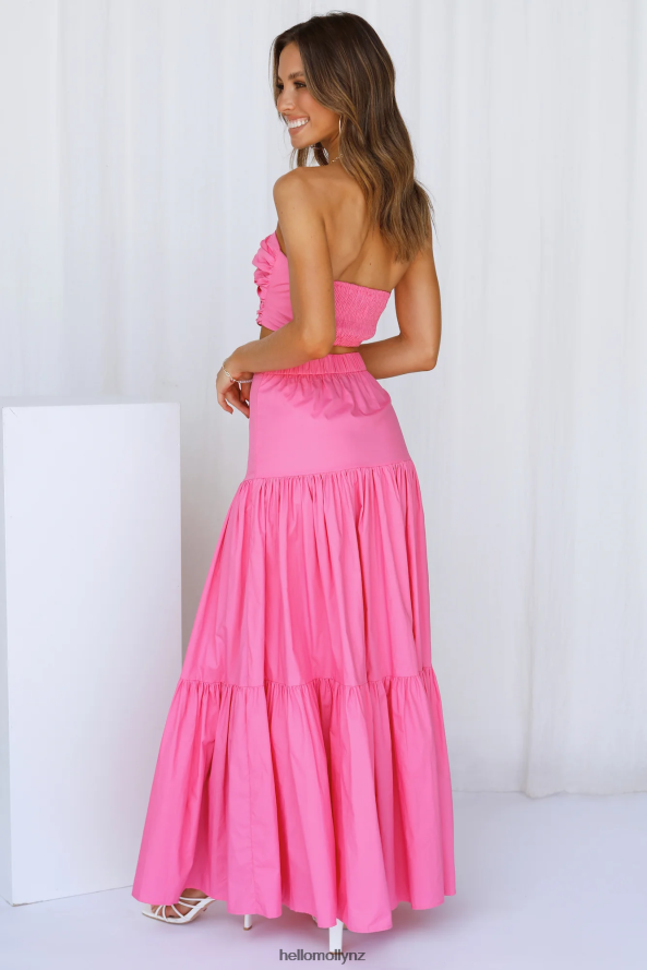 Hello Molly RUNAWAY Ayla Maxi Skirt Hot Pink PBN8869666 Clothing