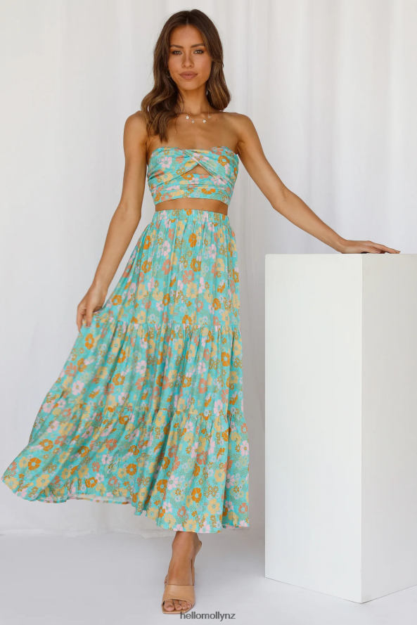 Hello Molly So Particular Maxi Skirt Green PBN8869347 Clothing