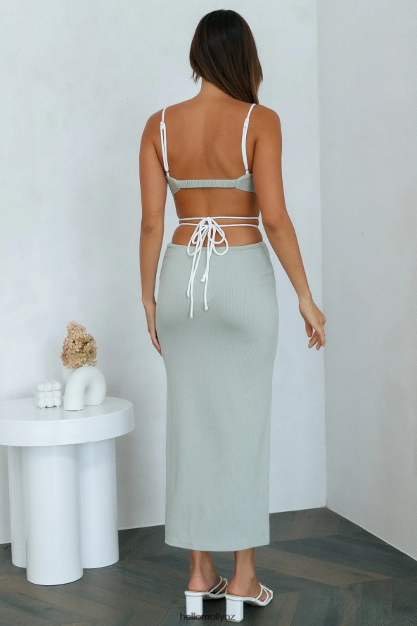 Hello Molly Sunlight Sights Maxi Skirt Green PBN8869636 Clothing