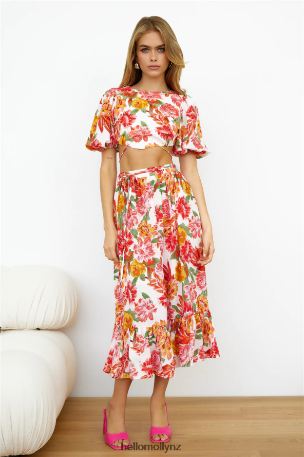 Hello Molly Vacay Mode Midi Skirt Pink PBN8869573 Clothing