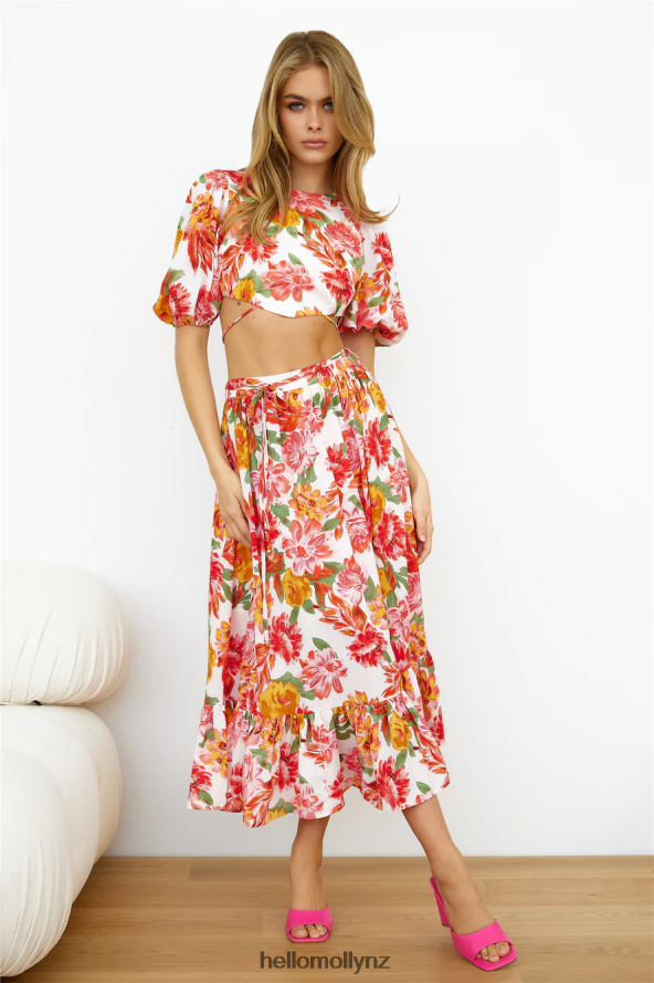 Hello Molly Vacay Mode Midi Skirt Pink PBN8869573 Clothing