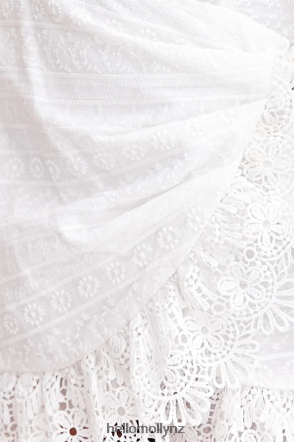 Hello Molly Whole Hearted Mini Skirt White PBN8869128 Clothing