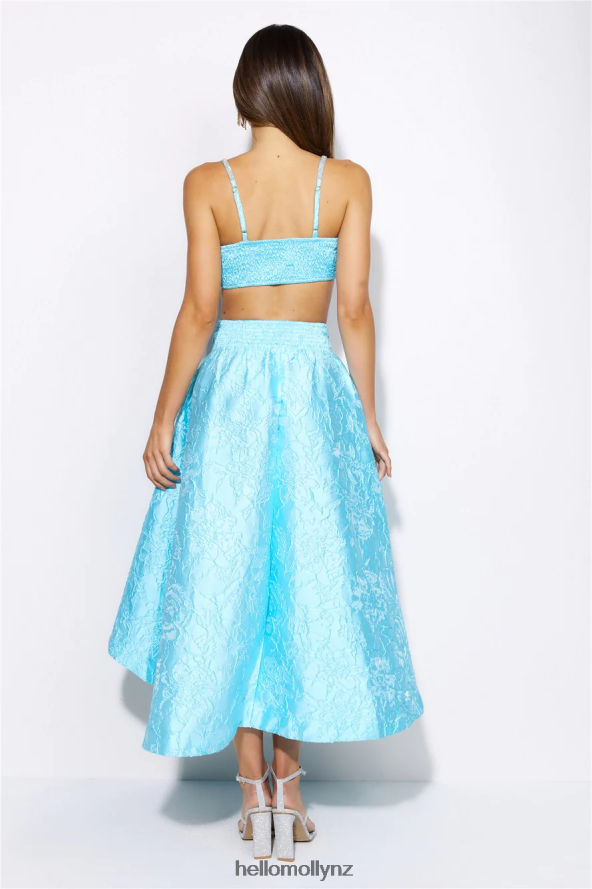 Hello Molly Your Star Sign Midi Skirt Aqua PBN8869540 Clothing