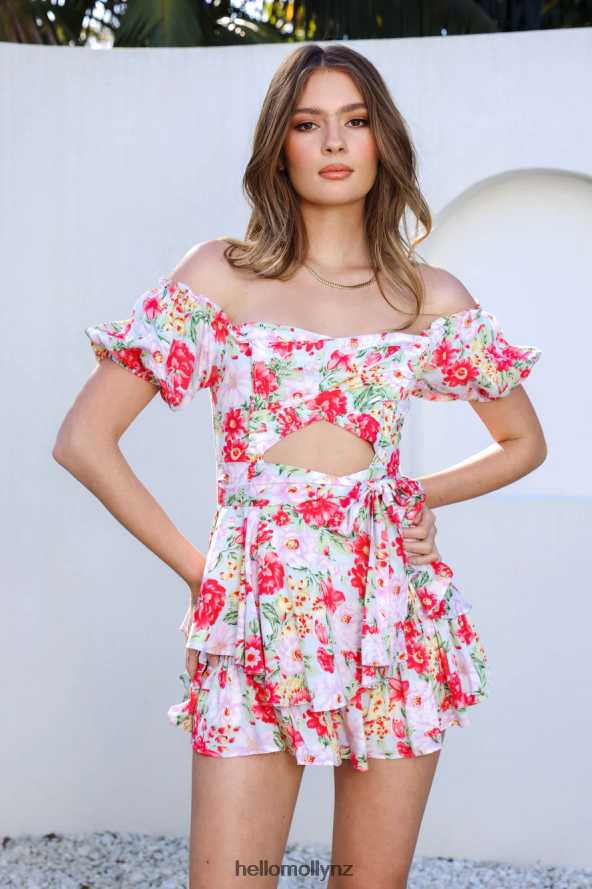 Hello Molly Fresh Pickings Romper Blue PBN8867765 Clothing