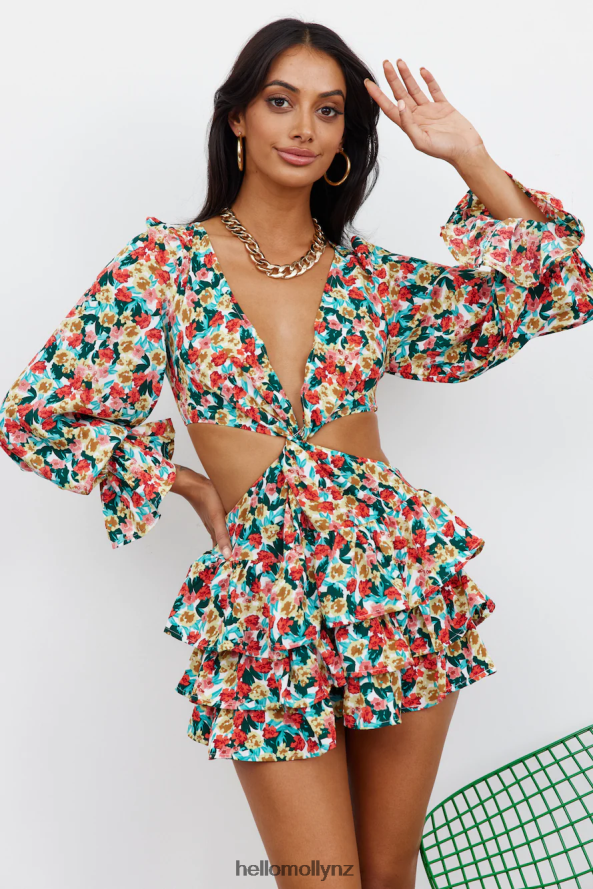 Hello Molly Funfetti Vibes Romper Floral PBN8867906 Clothing