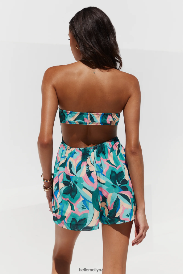Hello Molly Lei On The Beach Romper Blue PBN8867846 Clothing