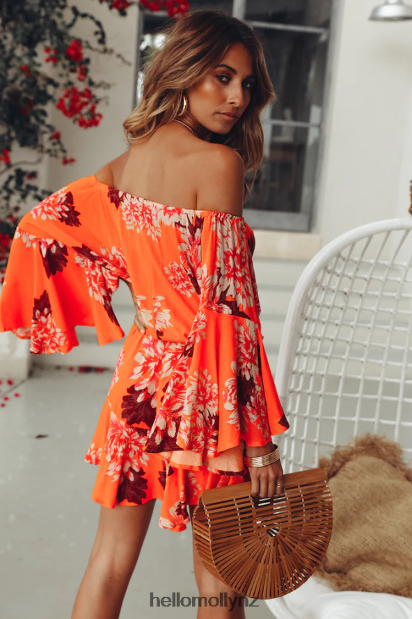 Hello Molly Moral Of The Story Romper Orange PBN8867927 Clothing