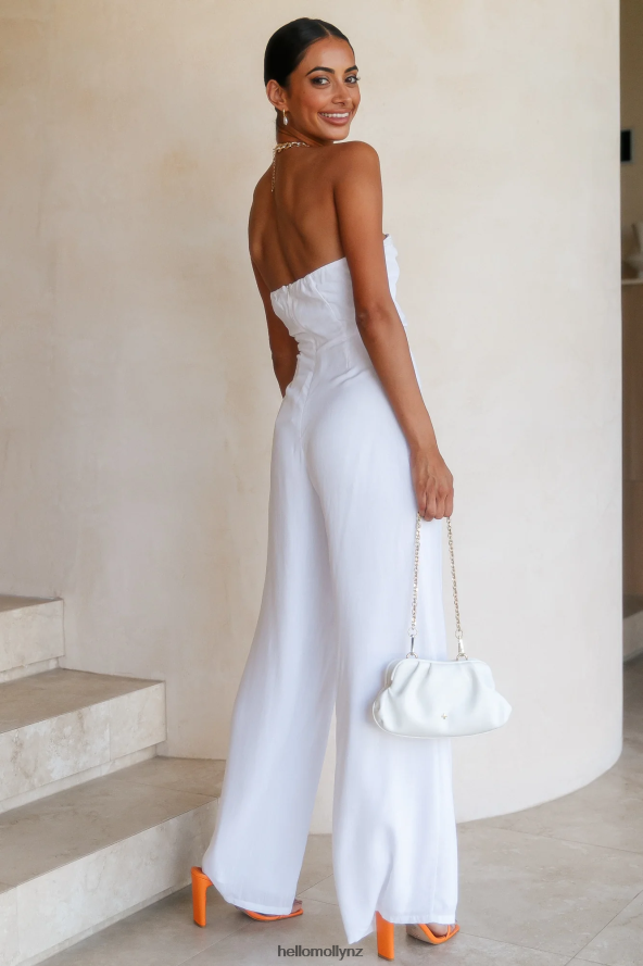Hello Molly RUNAWAY Etta Jumpsuit White PBN8867930 Clothing