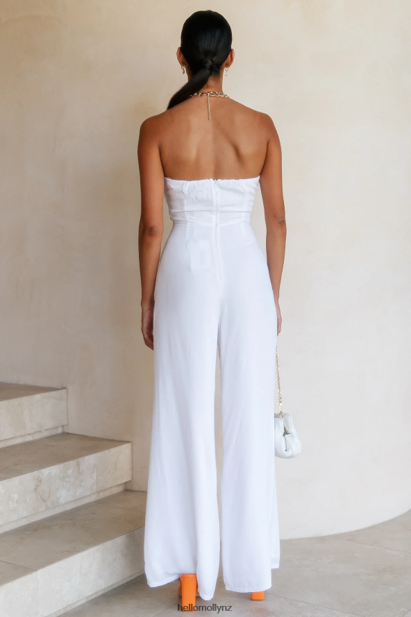 Hello Molly RUNAWAY Etta Jumpsuit White PBN8867930 Clothing