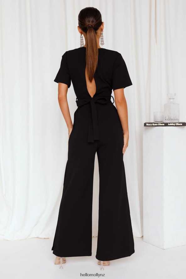 Hello Molly Whisper Softly Jumpsuit Black PBN8867768 Clothing