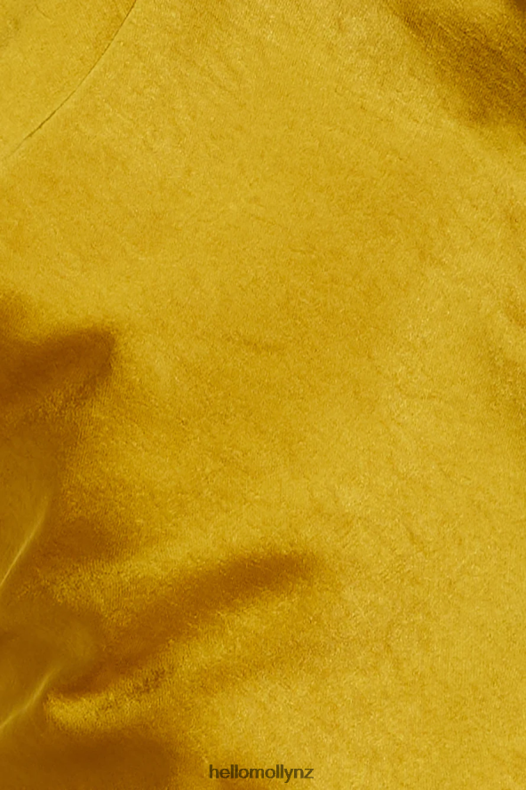 Hello Molly Athenian Satin Maxi Dress Mustard PBN8866134 Clothing