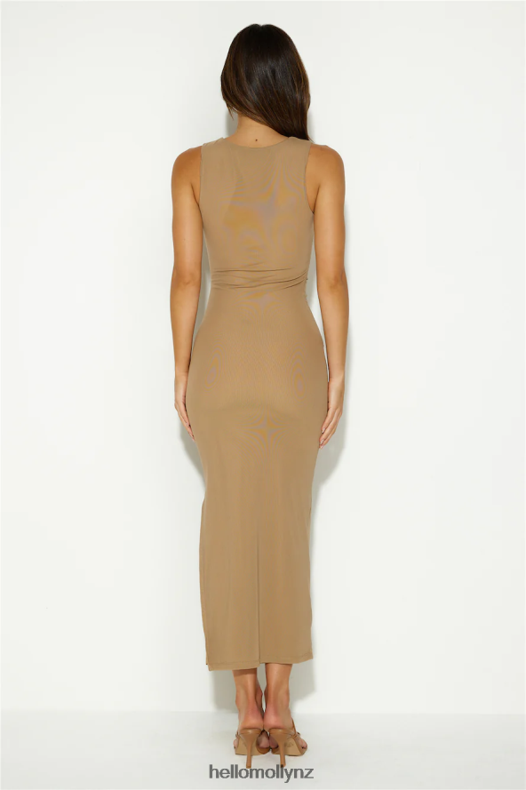Hello Molly Blissful Summer Maxi Dress Tan PBN8865652 Clothing