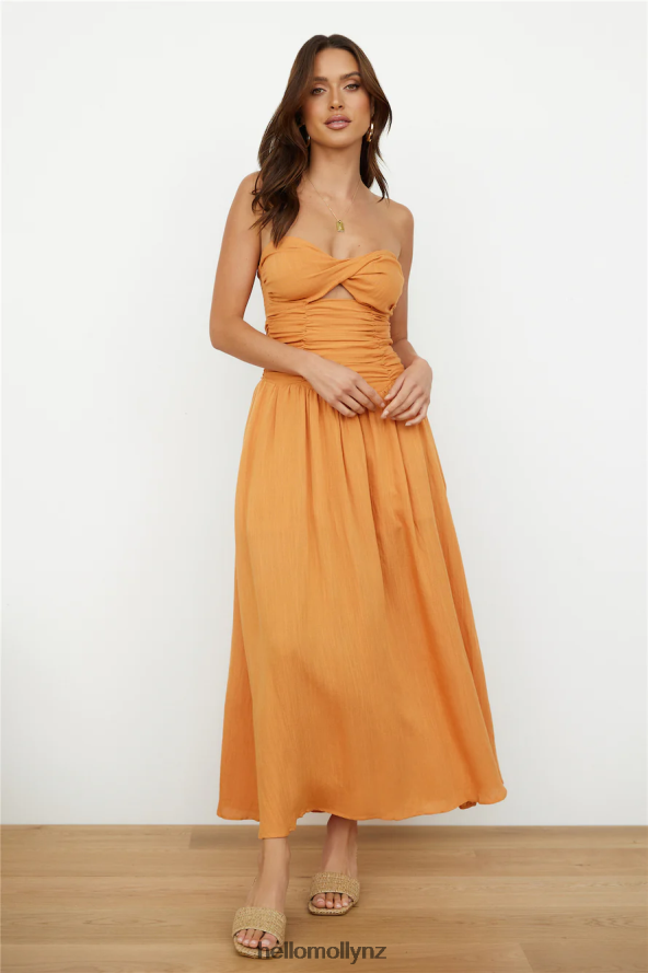 Hello Molly Bloody Mary Maxi Dress Orange PBN8866499 Clothing