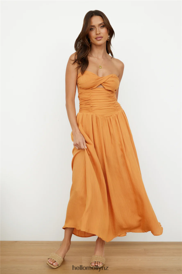 Hello Molly Bloody Mary Maxi Dress Orange PBN8866499 Clothing