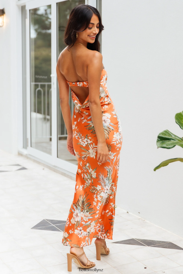 Hello Molly Call You Babe Maxi Dress Orange PBN8866379 Clothing