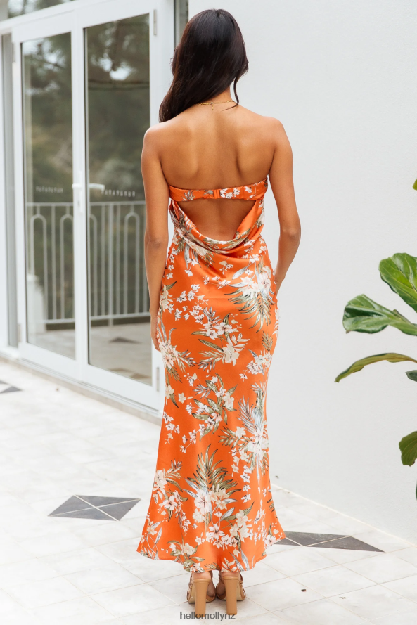 Hello Molly Call You Babe Maxi Dress Orange PBN8866379 Clothing