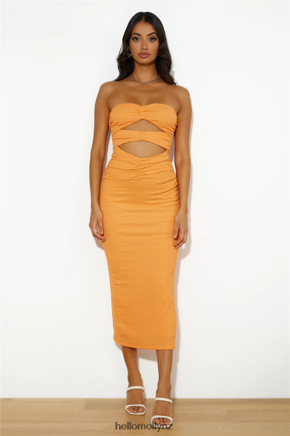 Hello Molly Cocktails Right Now Maxi Dress Orange PBN8866035 Clothing