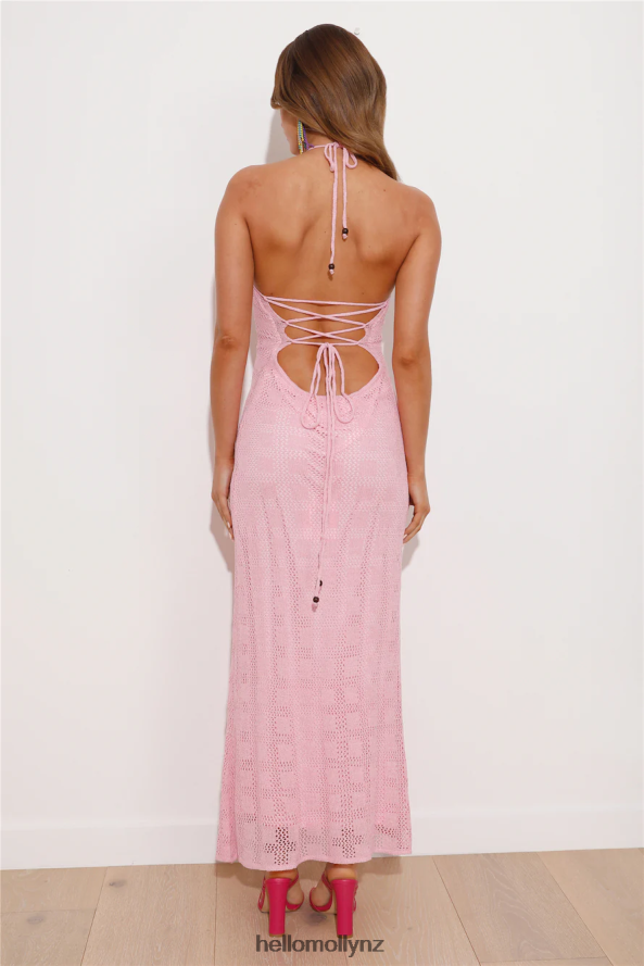 Hello Molly Coconuts For You Knit Maxi Dress Pink PBN8865706 Clothing