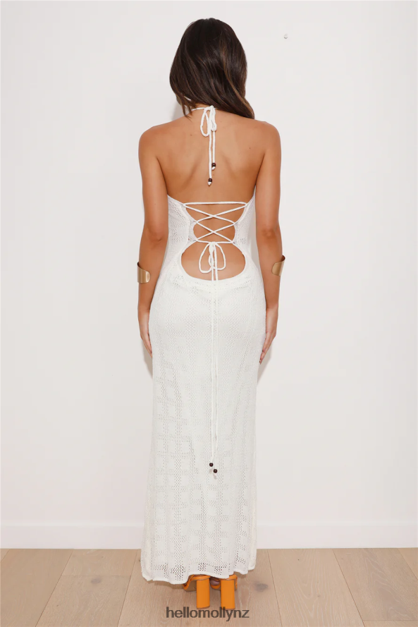 Hello Molly Coconuts For You Knit Maxi Dress White PBN8865793 Clothing