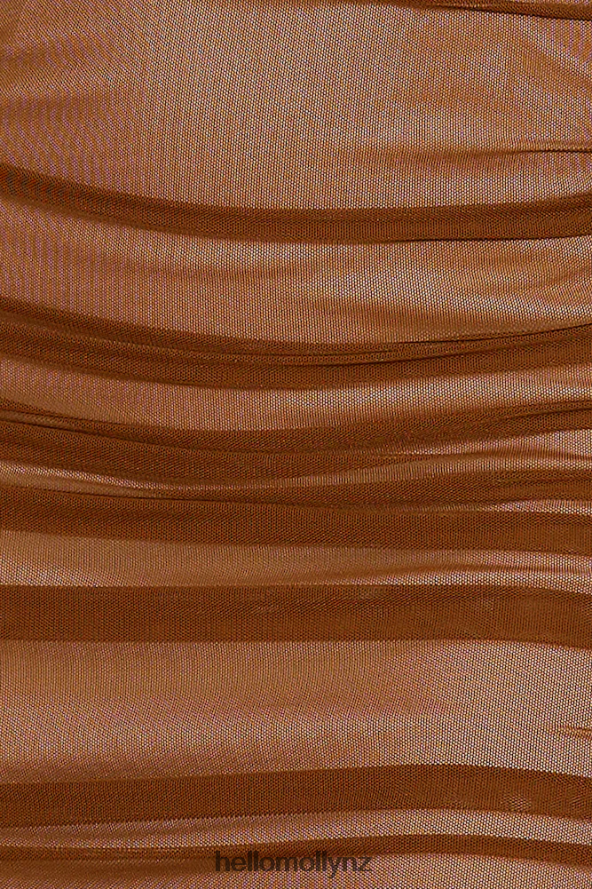 Hello Molly Compliments Maxi Dress Brown PBN8865898 Clothing