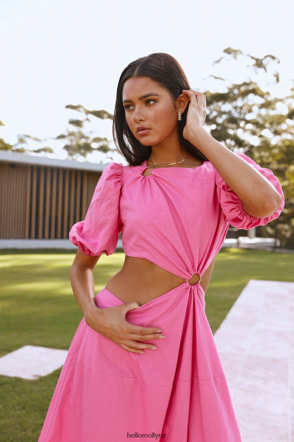 Hello Molly Cookie Jar Maxi Dress Pink PBN8866594 Clothing